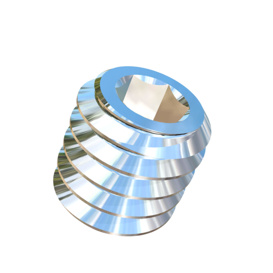 Titanium #8-32 X 3/16 inch UNC Allied Titanium Set Screw, Socket Drive with Flat Point and 3A Threads